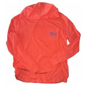 Southern Proper Coral Orange Hooded Tee size Medium NEW